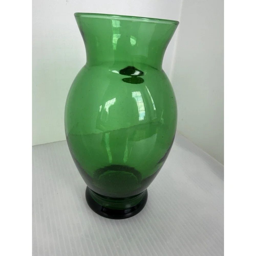 Vintage Anchor Hocking Emerald Forest Green Bud Vase 6.5